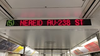 IRT Lexington Av Express: R142 (5) Train [Flatbush Av-Brooklyn College to Nereid Av #PMRush]