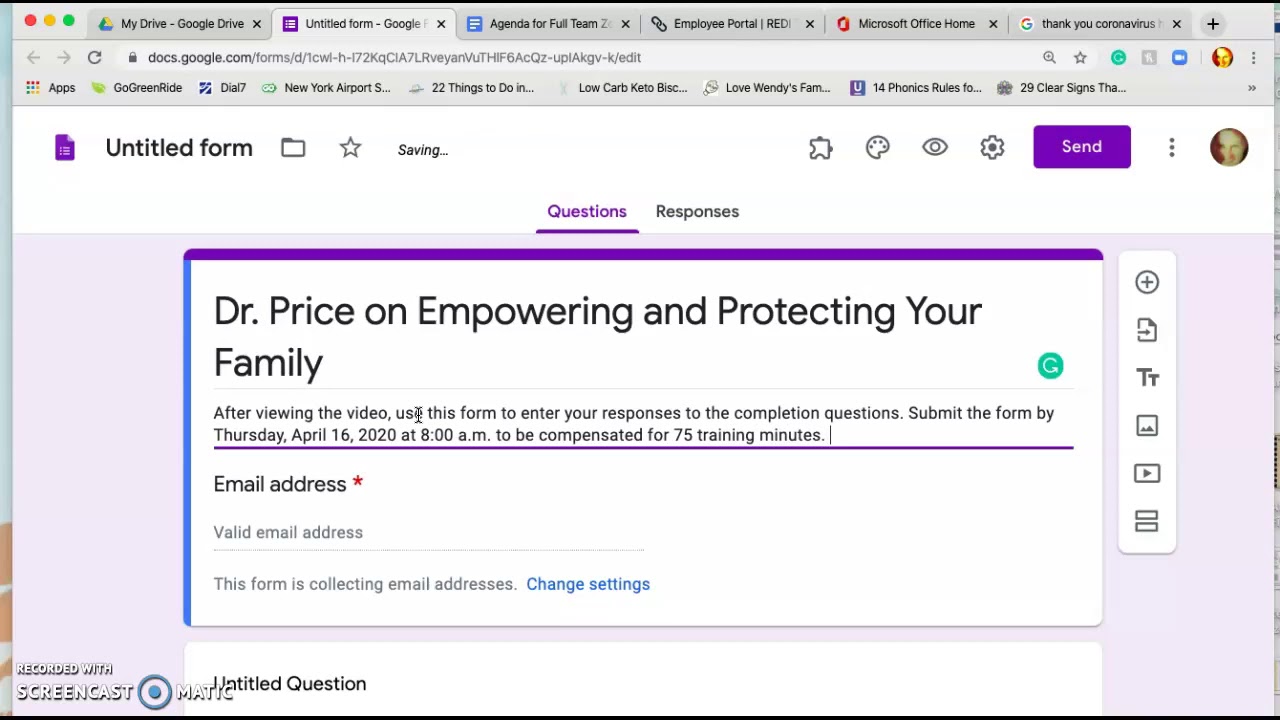 How to Create a Google Form and Send it Out 