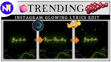 New Trending Glowing Lyrics Video Editing in Alightmotion and Node || Nany Tech Icon || With Preset