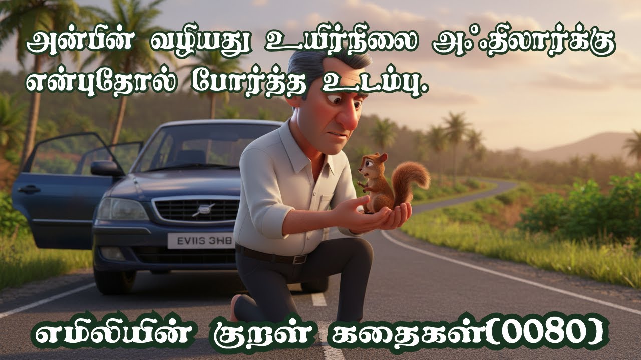 Emilyin Kural0080 எமிலியின் குறள்: அன்பின் வழியது உயிர்நிலை அஃதிலார்க்கு என்புதோல் போர்த்த உடம்பு.