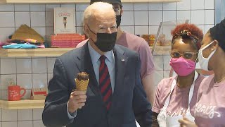President Biden Ducks Out of the White House for Ice Cream