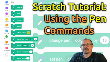 Scratch tutorial : Using the pen commands to draw lines and shapes