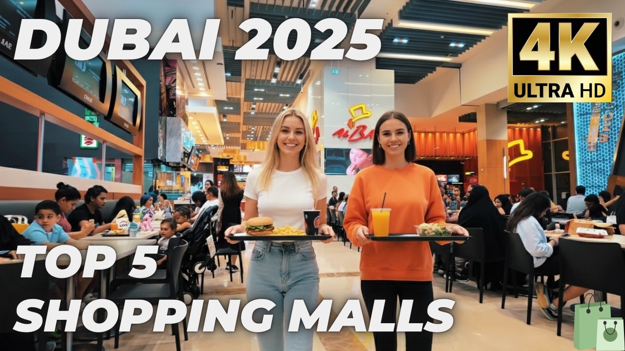 Dubai [4K] Top 5 Must-Visit Shopping Malls 2025 🇦🇪 | Stunning Walking Tour