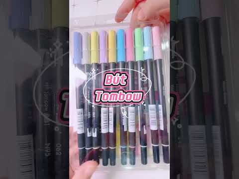 Video Bút calligraphy Dual brush pen | Bộ bút tombow 10 màu - youtube