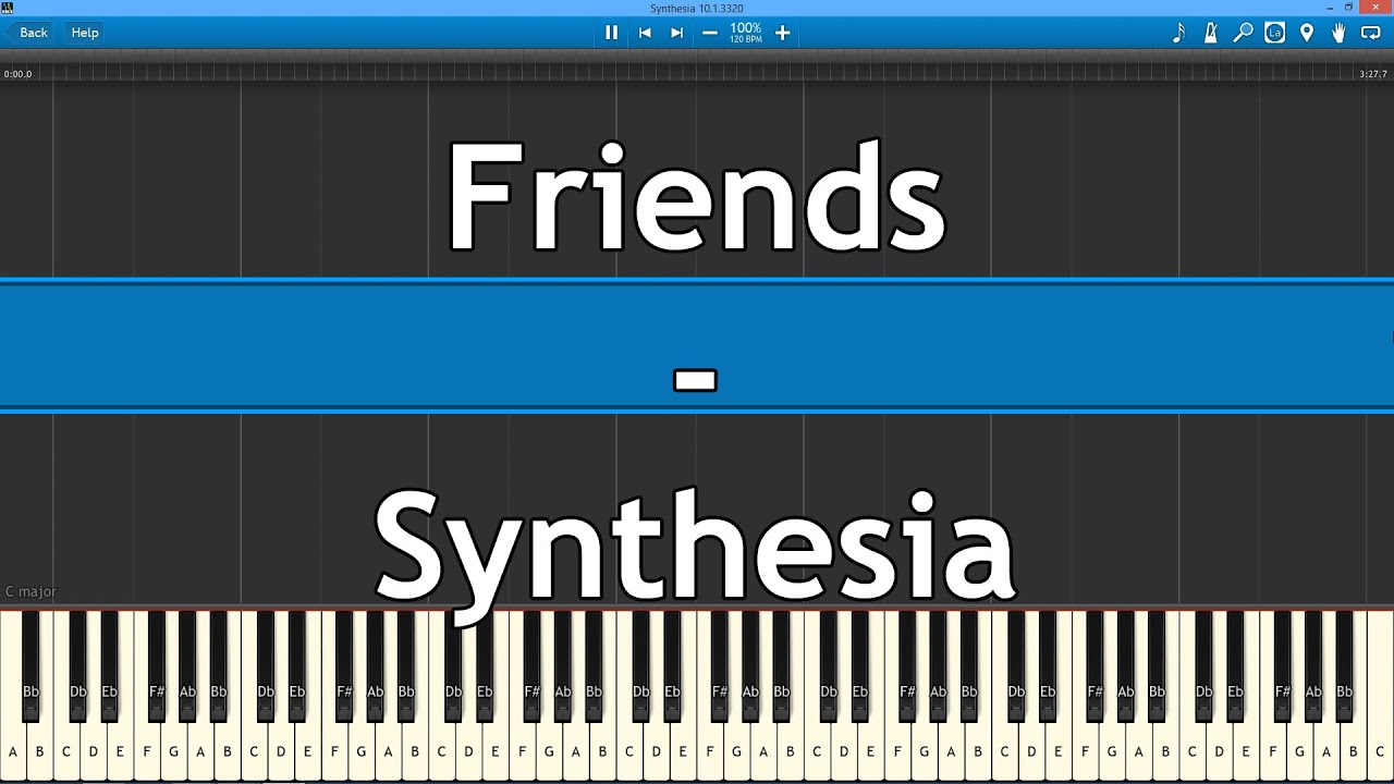 さくら学院 Sakura Gakuin - Friends (Piano - Synthesia)