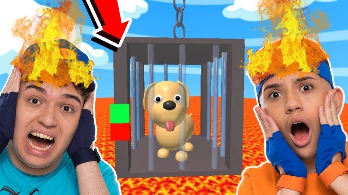 DESAFIO O CHÃO É LAVA COM CABELO BLINDADO NO ROBLOX!! (The Floor Is Lava  Escape) 