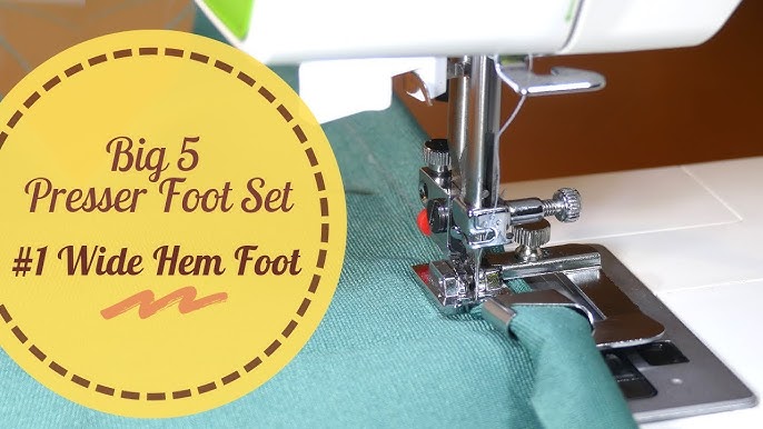 Universal Sewing Rolled Hemmer Foot Set -8Pcs 3/4/5/5/6/7/8/9/10mm - Wide  Rolled Hem Pressure Foot, Sewing Machine Presser Foot Hemmer Foot, Home