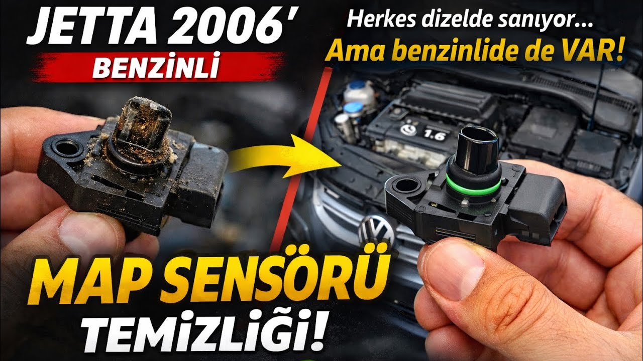 Dizelde Var Sanıyorduk! Benzinli Jetta’da MAP Sensörü 😱