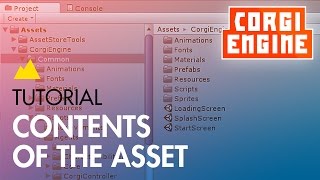 Corgi Engine Tutorial : Contents of the asset