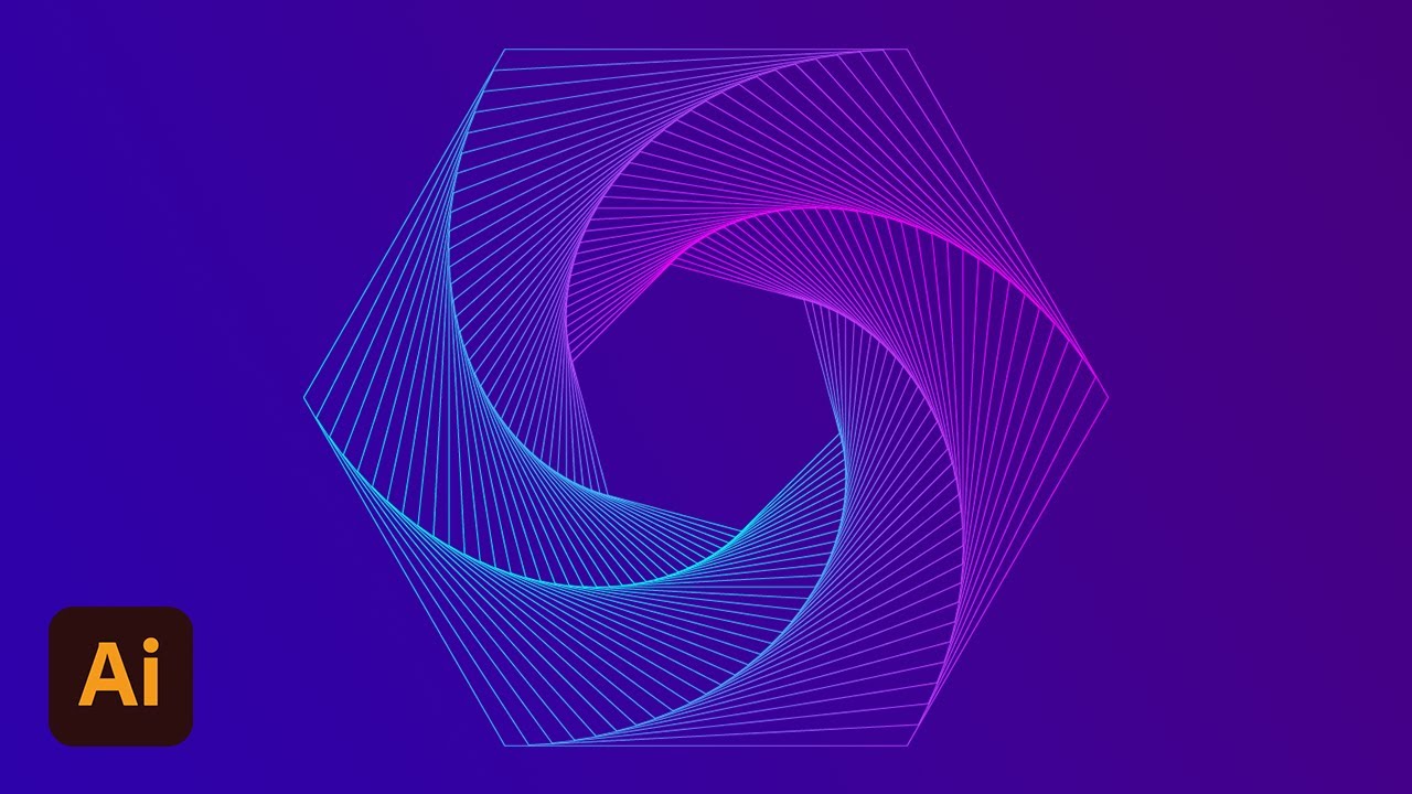How to design a Modern Polygon in Adobe Illustrator - YouTube