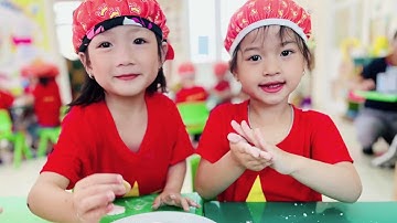 Hoạt động trải nghiệm “ vui tết hàn thực” của các bé lớp 5TA trường MN Dữu Lâu - Việt Trì