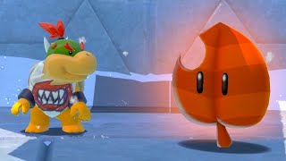 What happens when Bowser Jr. collects the Super Leaf in Bowser's Fury?