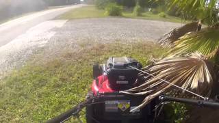 Mowing Grass with Snapper 725ex Series Gas Front Wheel Drive Lawn Mower