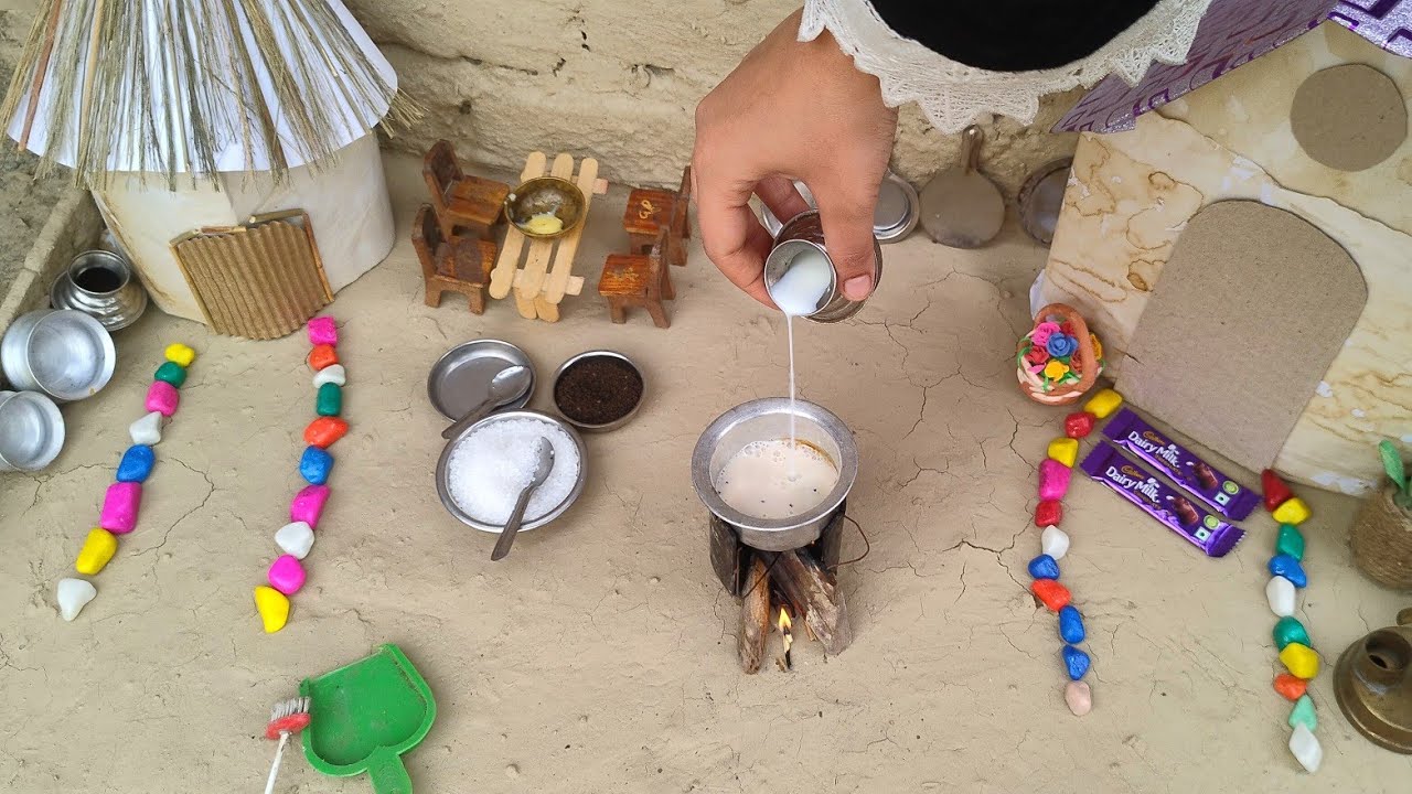 Miniature Chai Recipe | Mini Real Cooking | Nidaminicooking #miniature ...
