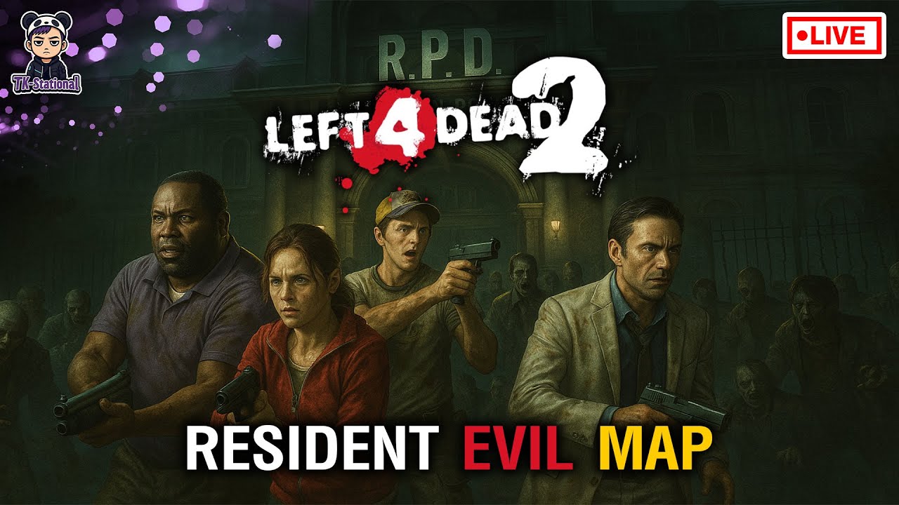 🔴[Live] Resident Evil 2 Map (Side A & Side B) Full Gameplay | Left 4 Dead 2