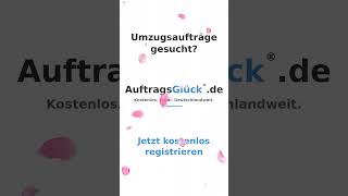 Umzugsaufträge finden in deiner Region #shortsviral