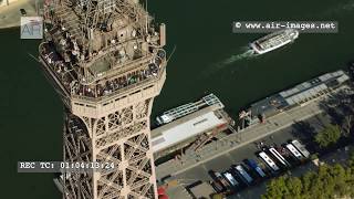 Aerial Footage Paris Highlights N°4 Tour Eiffel and Trocadero square