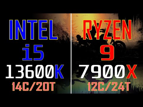 INTEL i5 13600K vs RYZEN 9 7900X // PC GAMES BENCHMARK TEST //