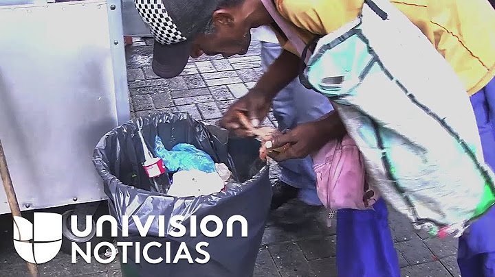 Ciudadanos venezolanos desamparados por la falta de alimento en el país