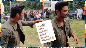 Today Actor SUSHANT RAJPUT came in Delhi technology university