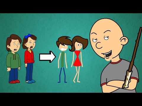 caillou turns the house into roblox and gets grounded