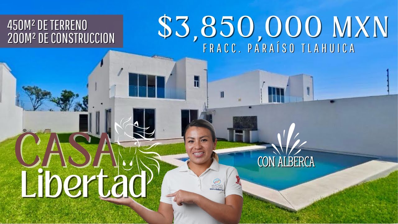 🏡CASA LIBERTAD en VENTA 📍Fracc. Paraíso TLAHUICA Morelos🌤️ ❗TANQUILIDAD Y DIVERSIÓN❗