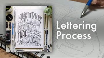 How I layout my lettering art ✨