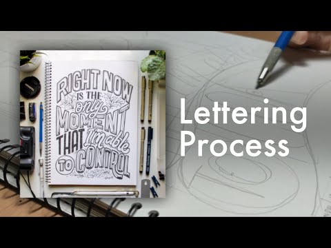 Miniature YouTube : How I layout my lettering art