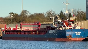 Eems Spirit ready to go. #Sharpness #Dock #Freight #ships #swans #AONB