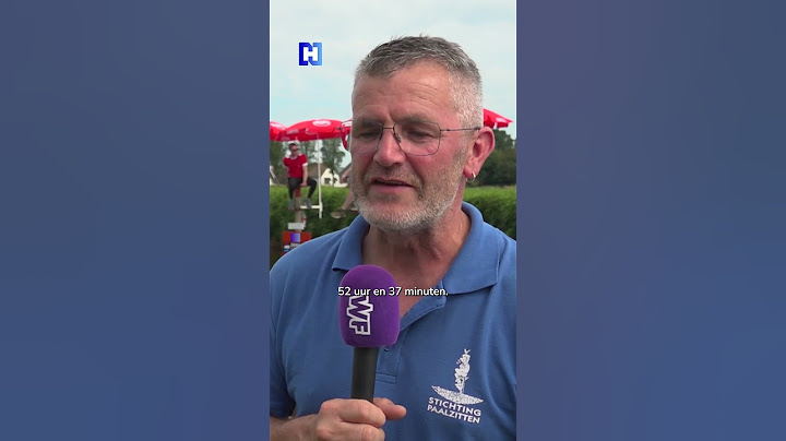 52 uur op een paal zitten voor het goede doel