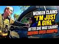 WOMAN CLAIMS ' I'M JUST A GIRL AFTER SHE WAS CAUGHT DRIVING OVER 100MPH #bodycam #police #crimenews