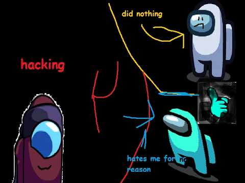 cyan and others blame me for hacking in among us - YouTube