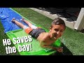 Kid Saves the Day! / A Huge Surprise Awaits Him