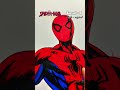 Drawing Spider-Man in different LEVELS #spidermanbrandnewday #drawing #shorts
