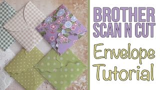 Brother Scan n Cut Tutorial: Mini Folding Envelopes using the Brother Canvas Software