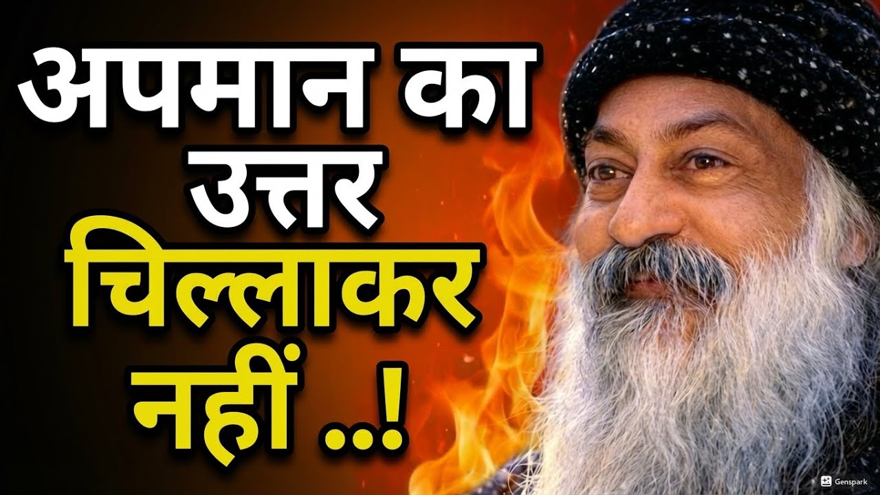 Osho अपमान का सही जवाब osho Hindi speech ।Life changing speech 