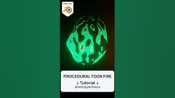 Procedural Cartoon Fire Material in Blender 3 - EASY!