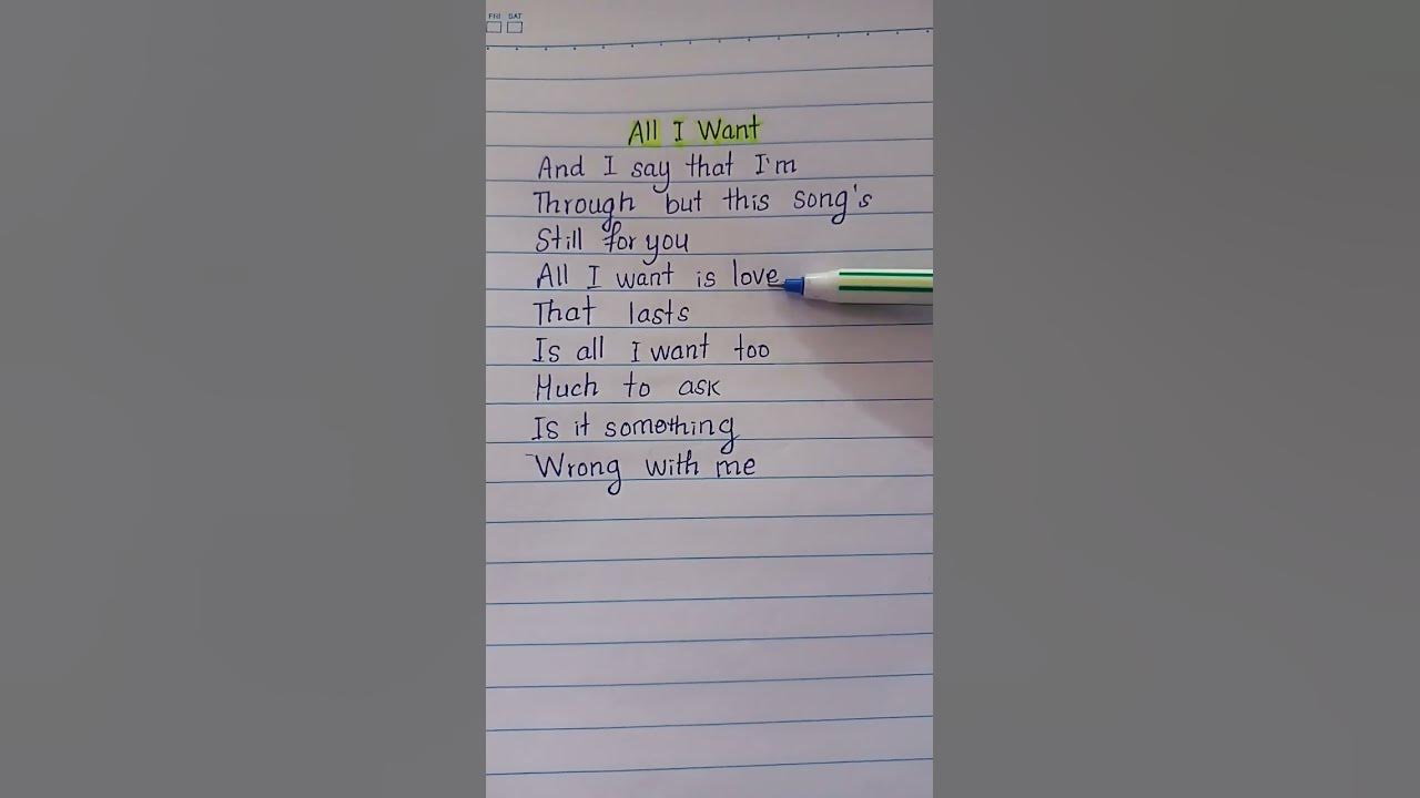 All I want ~(Lyrics)#Breeze #lyrics #alliwant #alliwant