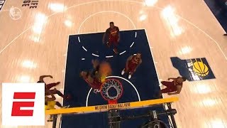 Victor Oladipo puts LeBron James on a poster during Pacers' Game 6 blowout of Cavaliers | ESPN