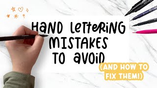 Hand Lettering Mistakes to Avoid (+ Beginner  Tips!) Wealth