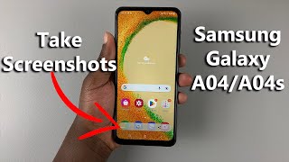 Samsung Galaxy A04 / A04s: How To Take Screenshots