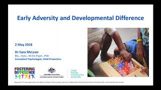 CFCA Webinar – Developmental differences in children who have experienced adversity