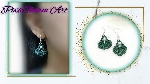 Making Macrame Earrings | Tutorial Cinta Hatiku 💚