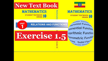 Mathematics Grade 10 Unit 1 Exercise 1.5 from new Text Book@mathT_21​