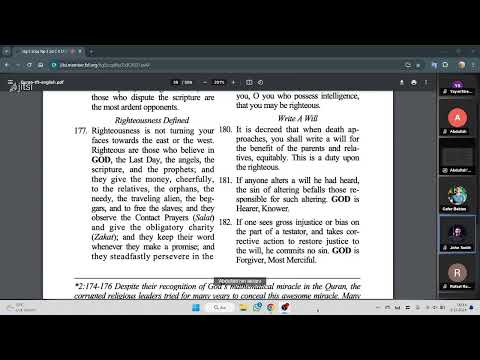 Submitters' Quran Study - 7 December 2024 - [51:40] - Abdullah