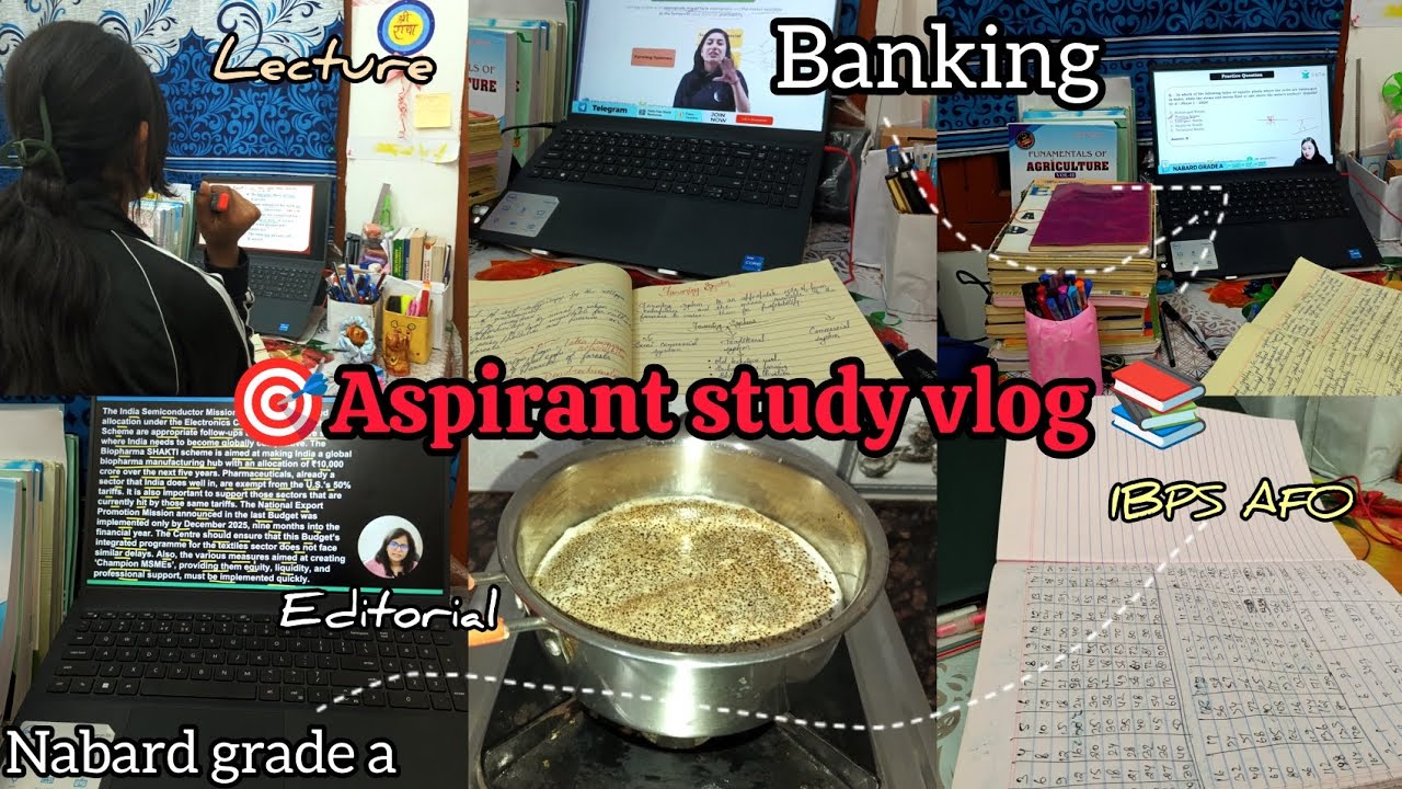 🎯Aspirant study vlog 📚🔥 banking🪷| nabard grade a & IBPS AFO exam🌱|  #bankingaspirant #studyvlog