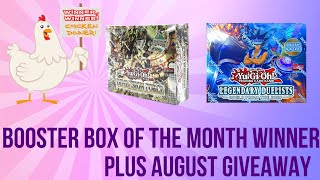 Booster Box of The Month Giveaway Winner!!! + August Booster Box Giveaway #giveaway #yugioh