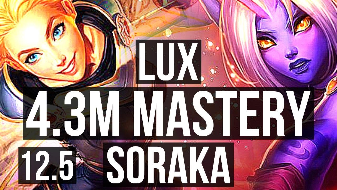 LUX & Caitlyn vs SORAKA & Jhin (SUP) | 4.3M mastery, 7/2/19, 1200