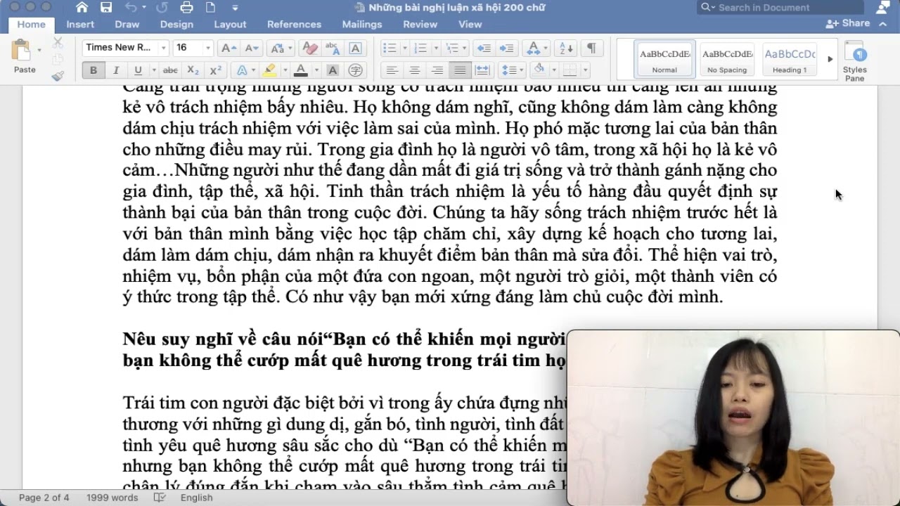 Nghị luận về lòng biết ơn, tinh thần trách nhiệm, tình... - youtube