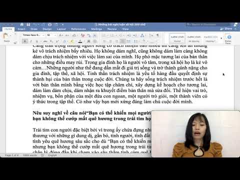 Video Nghị luận về lòng biết ơn, tinh thần trách nhiệm, tình... - youtube